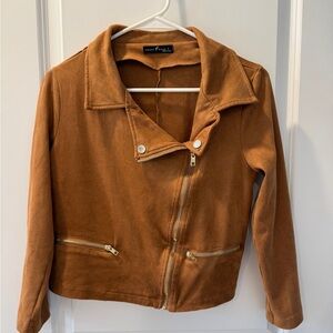 SHEIN/Emery Rose faux suede jacket